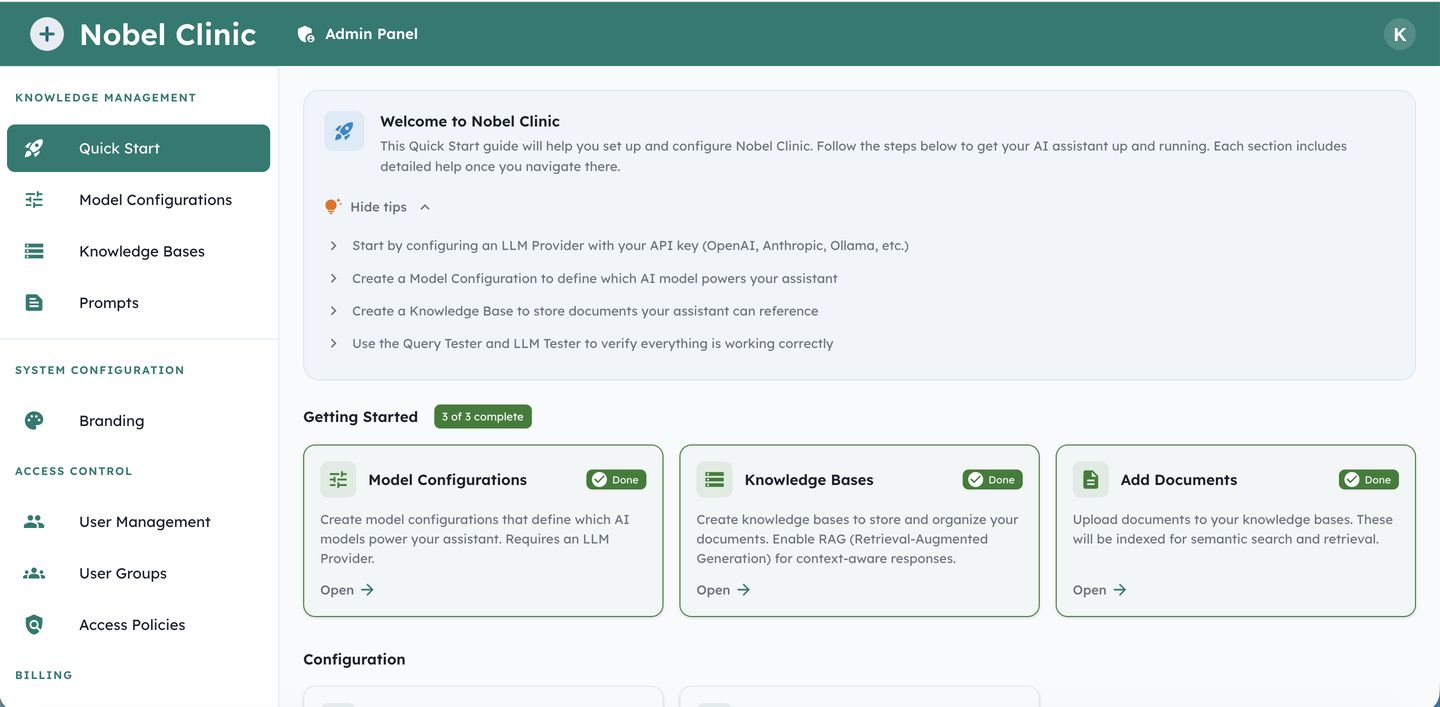 SHU admin dashboard